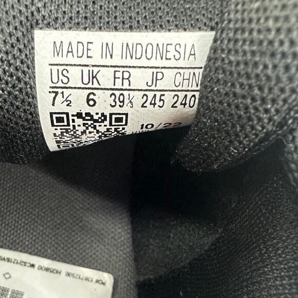 Adidas QT Racer 2.0 Women's Running Shoes Sneakers Black Metallic Gold Size 7.5 - Picture 6 of 6